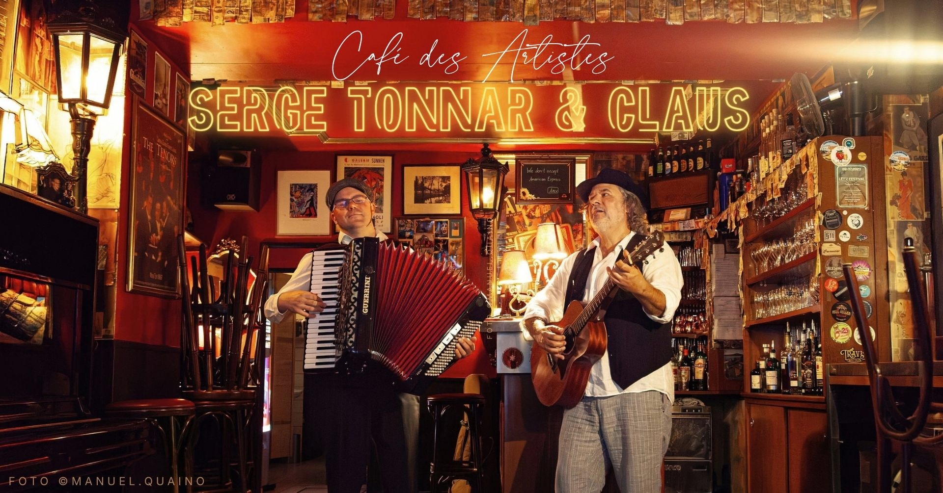 SERGE TONNAR & CLAUS am Café des Artistes